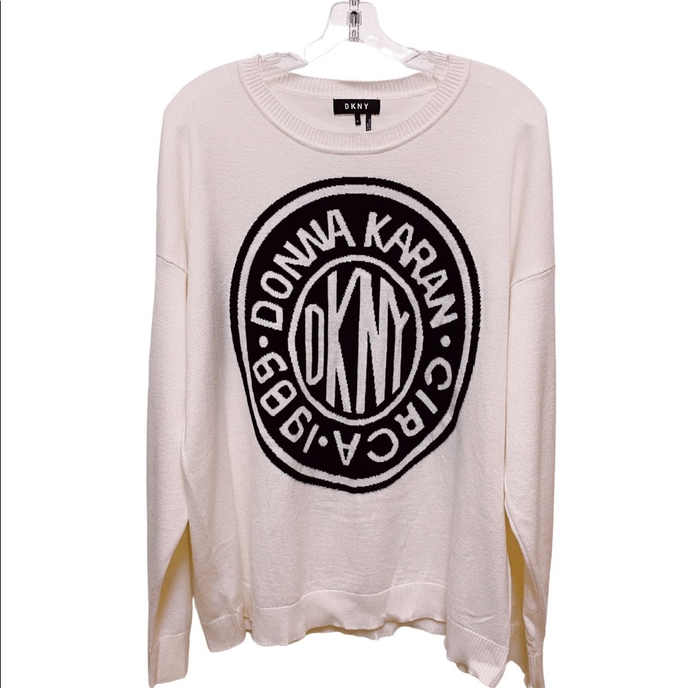 DKNY Logo Sweater - Size XL